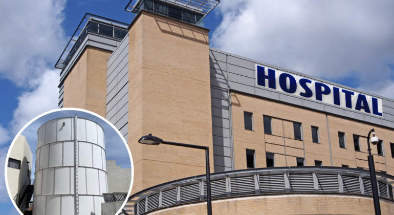 Mantenimiento de tanque y cisterna para hospitales